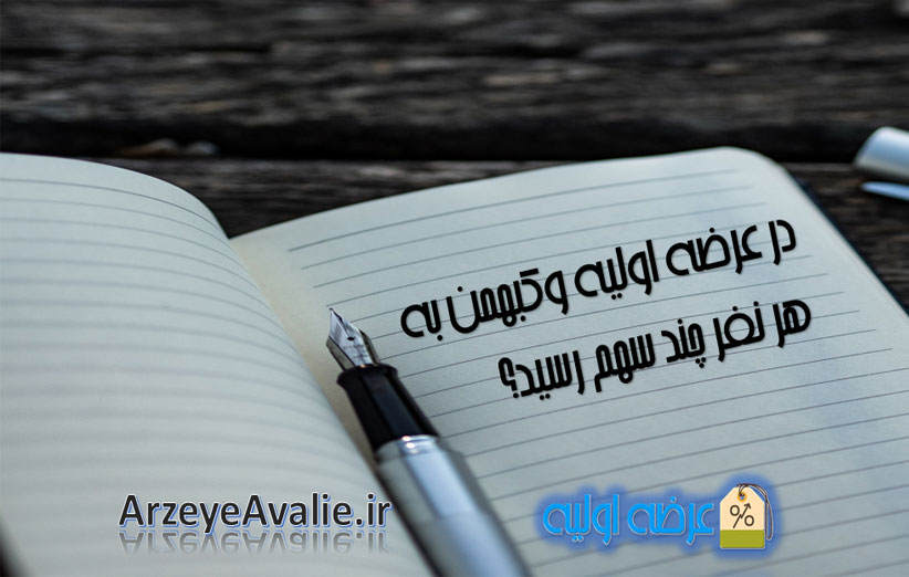 در عرضه اولیه وکبهمن به هر نفر چند سهم رسید؟